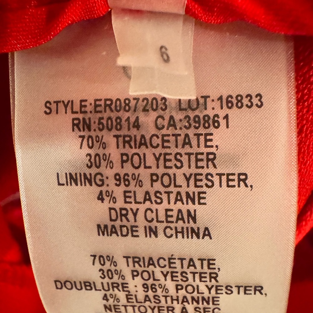 NWOT Elie Tahari 🔥 Bold Red Slim-Fit Ankle Pants – Size 6, New Without Tags - Picture 8 of 8